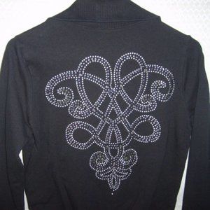 Pink Lotus Jacket L More Like Small Or Kids Size Mini Studs On Back Cute